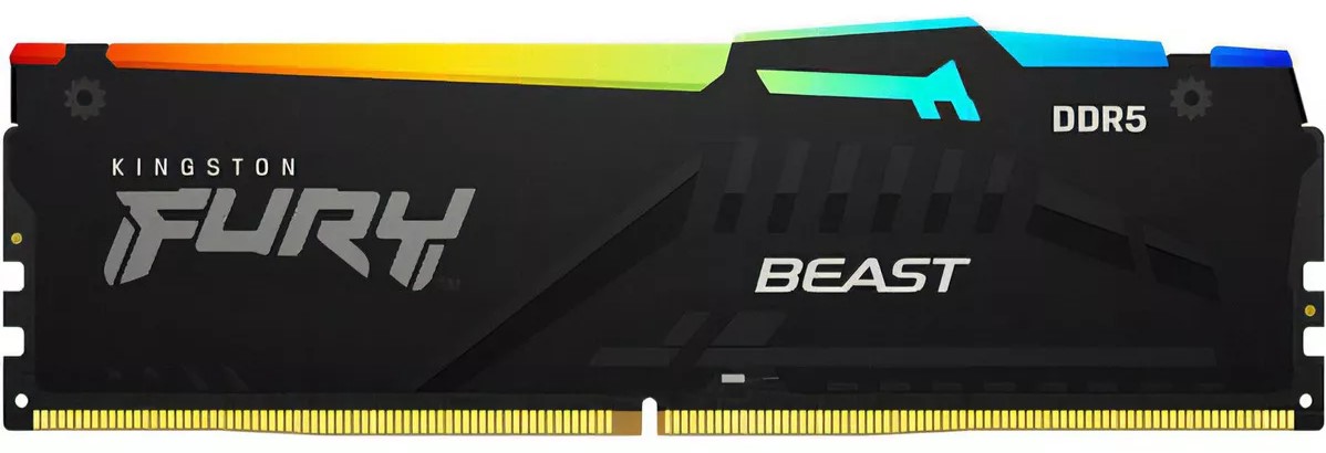 Memoria Ddr5 Kingston Fury Beast 16gb 4800mhz Rgb 2x8gb Open Box