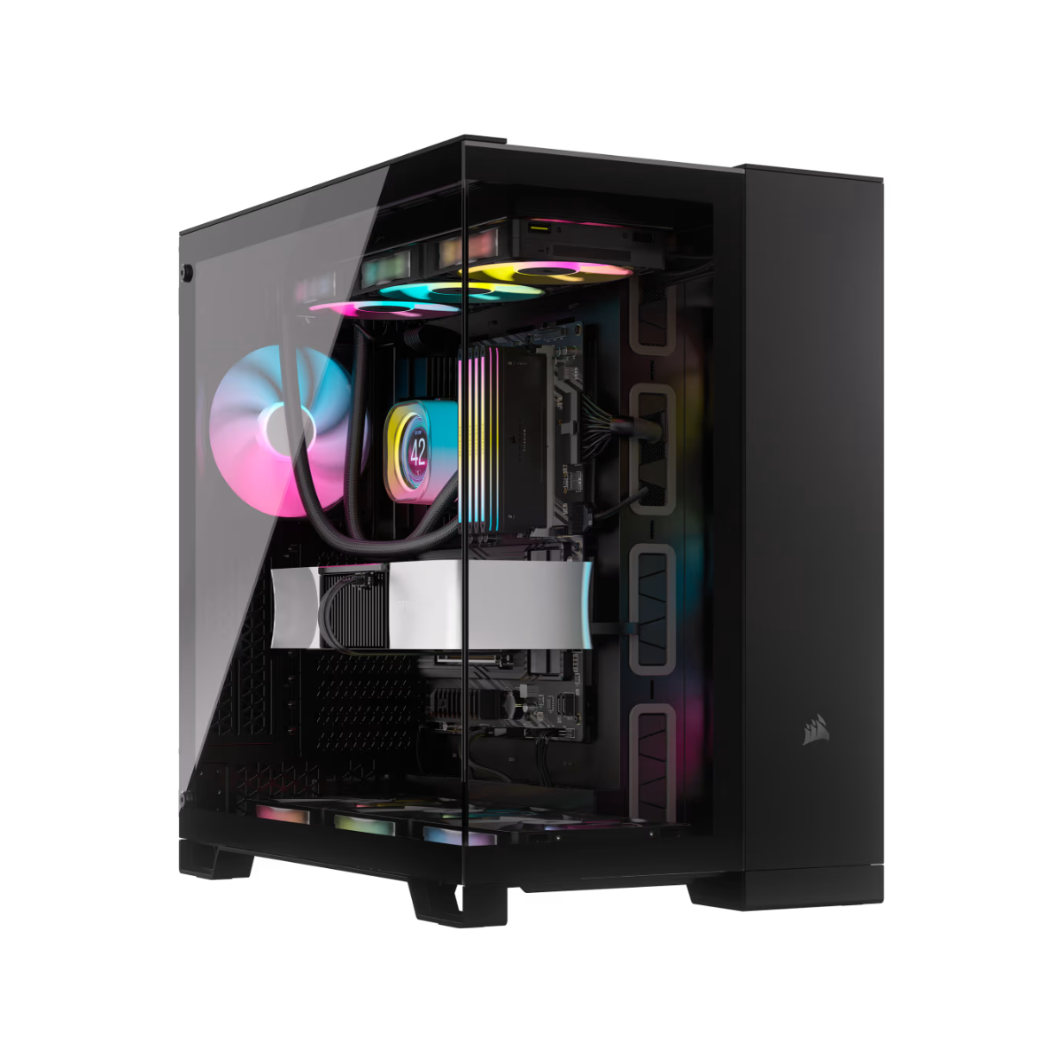 GABINETE CORSAIR 6500X MID-TOWER TG ICUE RGB FAN X3 BLACK