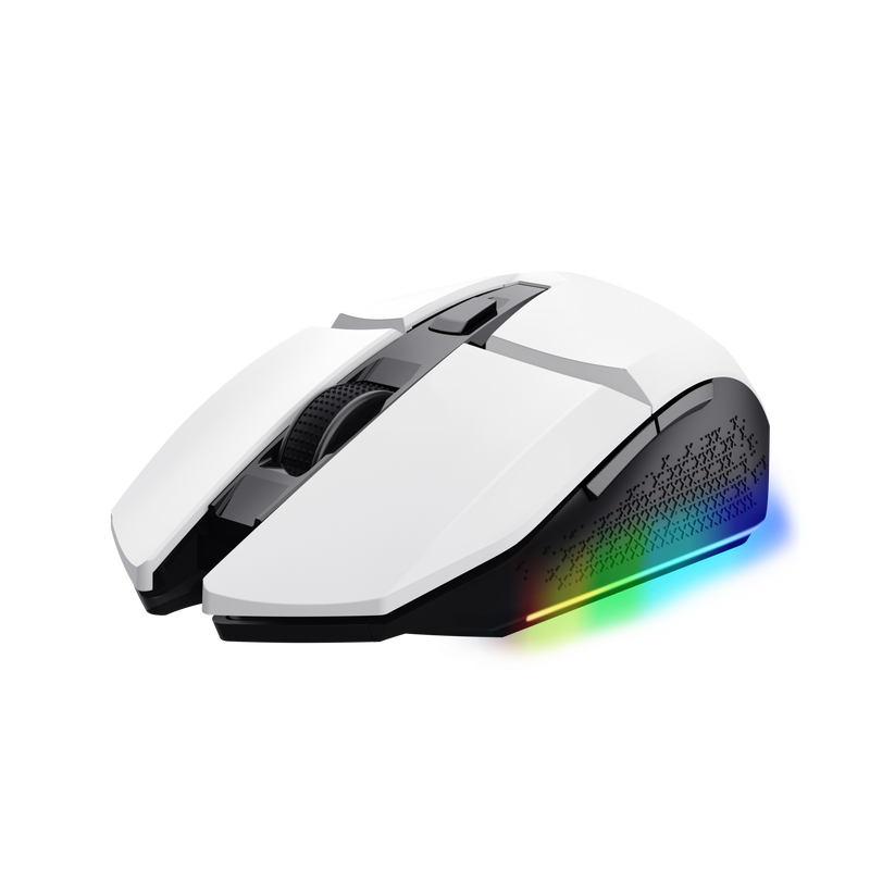 MOUSE TRUST GAMING GXT 110 FELOX WIRELESS 6400 DPI WHITE