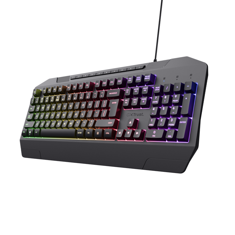 TECLADO TRUST GAMING GXT 836 EVOCX ILUMINADO USB BLACK