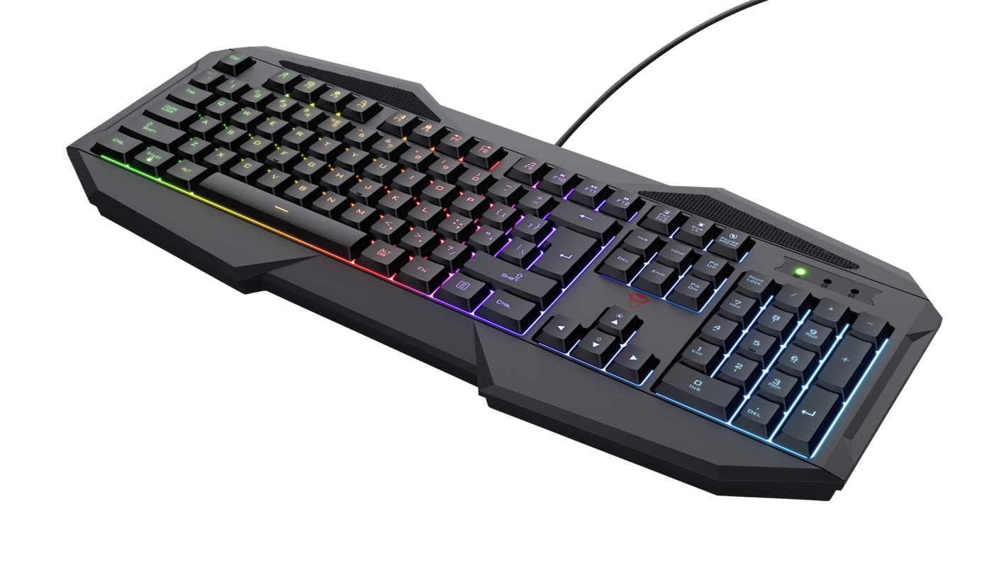 TECLADO TRUST GAMING GXT 830RW AVONN LEDS ARCOIRIS USB