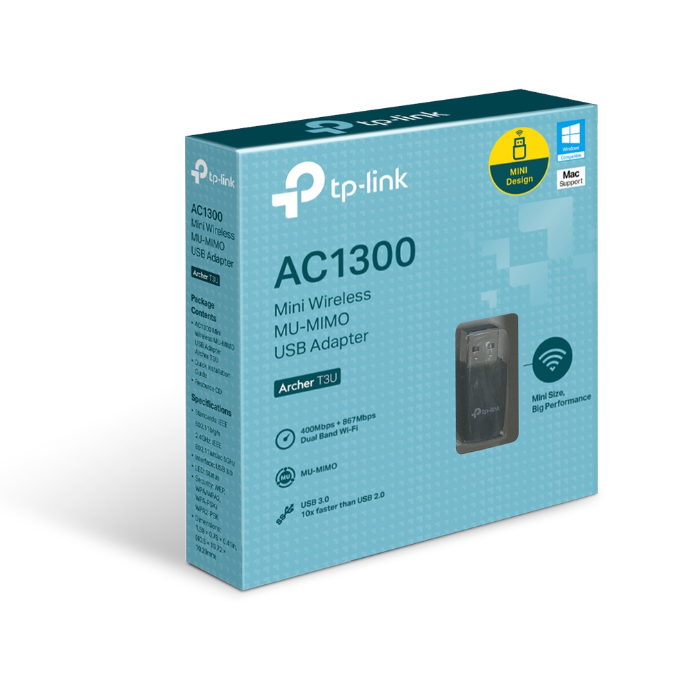 Archer T3u P.redw Usb Ac1300 Dual Band Mu Mimo