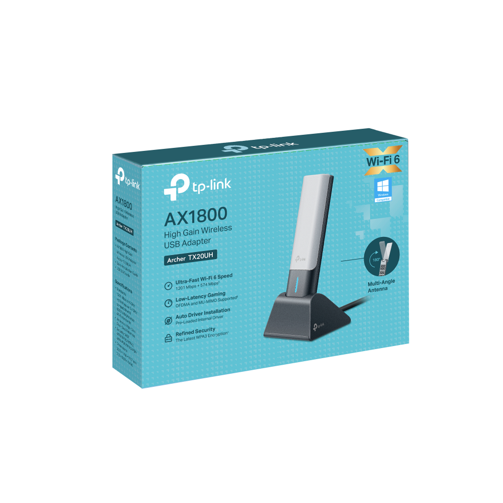 ARCHER TX20UH P REDW USB AX1800 D.BAND HIGH GAIN 2 ANT
