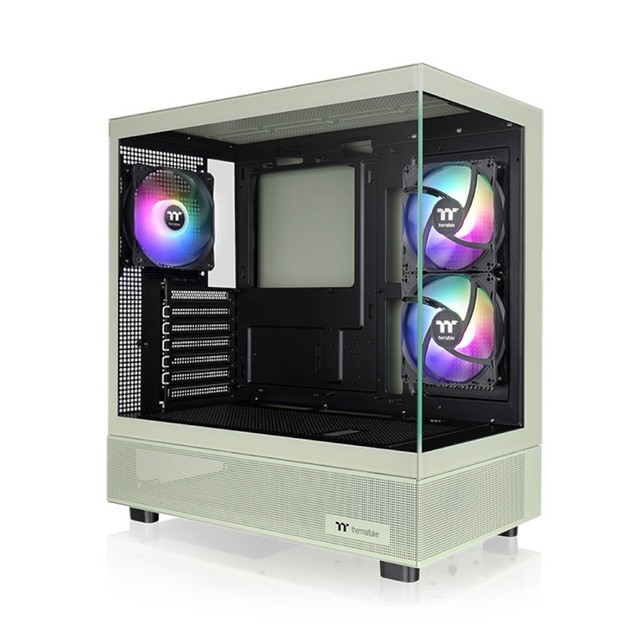 GABINETE THERMALTAKE VIEW 270 PLUS MID-TOWER TG X2 FAN ARGB X3 MATCHA GREEN