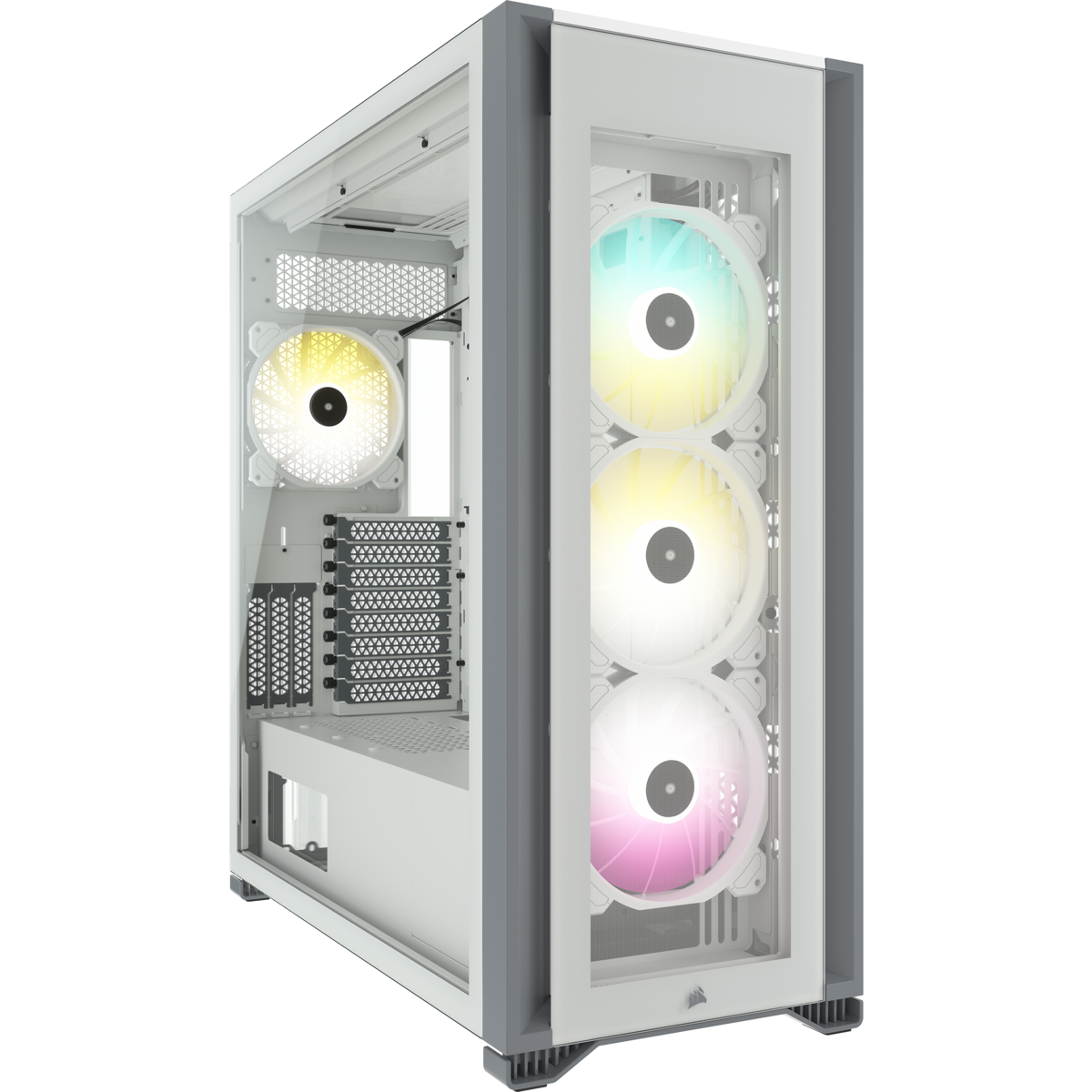 GABINETE CORSAIR 7000X RGB TG WHITE ICUE