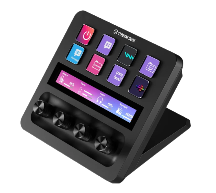 STREAM DECK+ ELGATO 8 BOTONES LCD CUESTOMIZABLES NEGRO