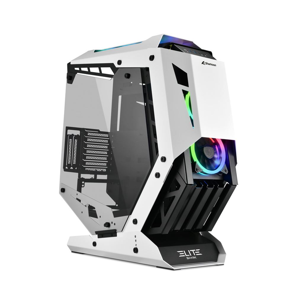 GABINETE SHARKOON ELITE SHARK C700 BLACK/WHITE RGB ATX (ELITE SHARK CA700)
