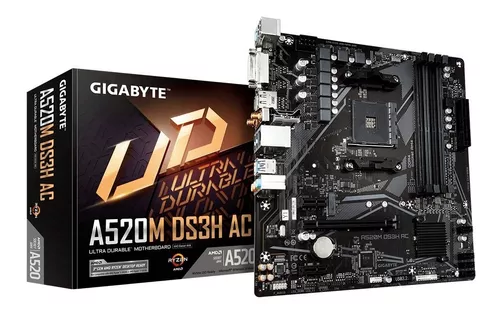 Mother Gigabyte A520m Ds3h Ac 1.4 (am4)