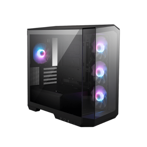 GABINETE MSI MAG PANO M100R PZ MICRO ATX TG X2 ARGB FAN X4 BLACK