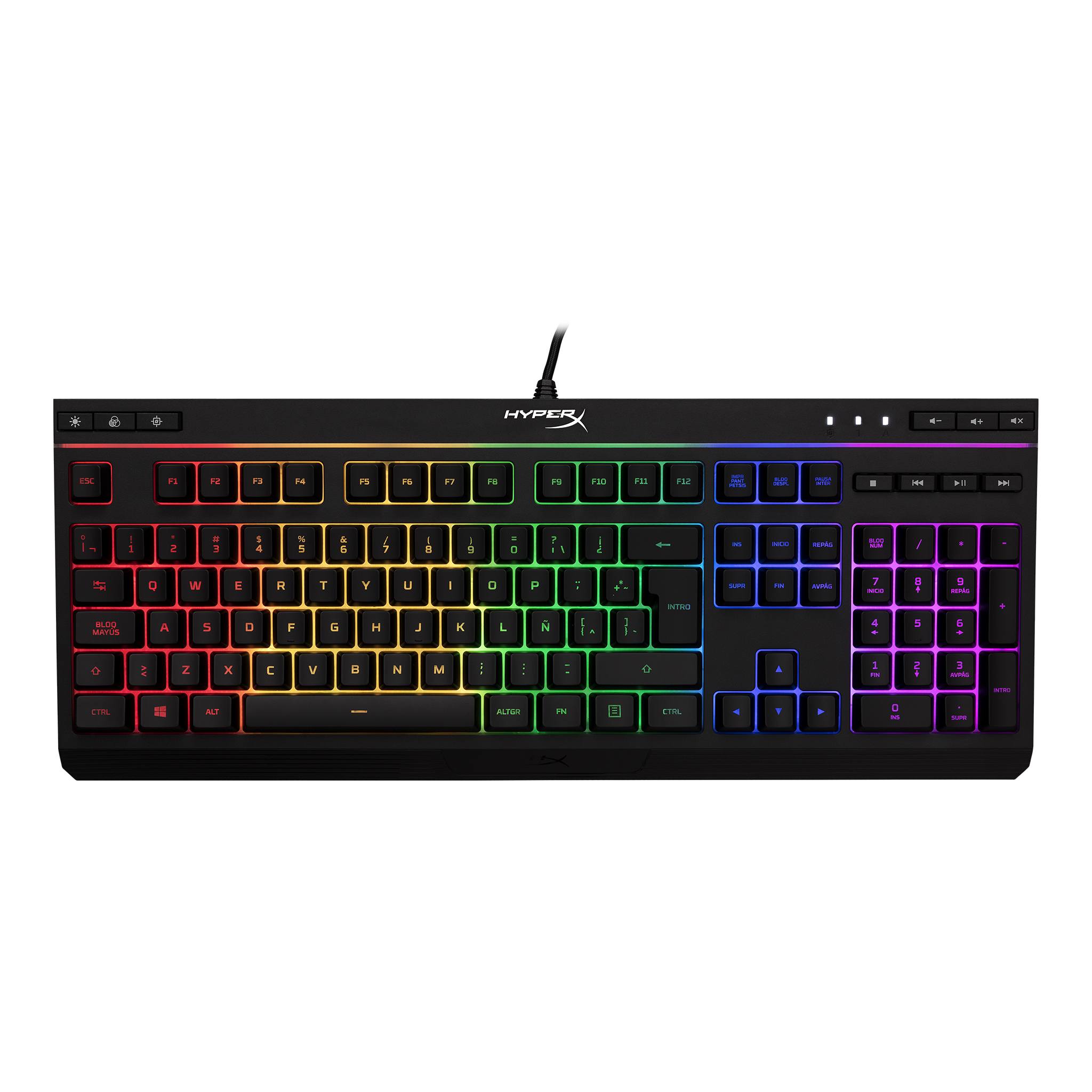 TECLADO HYPERX ALLOY CORE RGB MEMBRANACHX-KB5ME2-LA