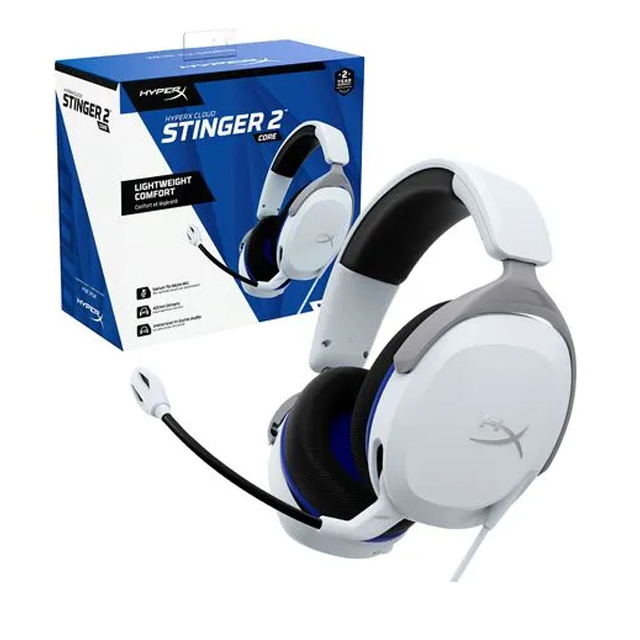 AURICULAR HYPERX CLOUD STINGER CORE 2 PS5 WHITE