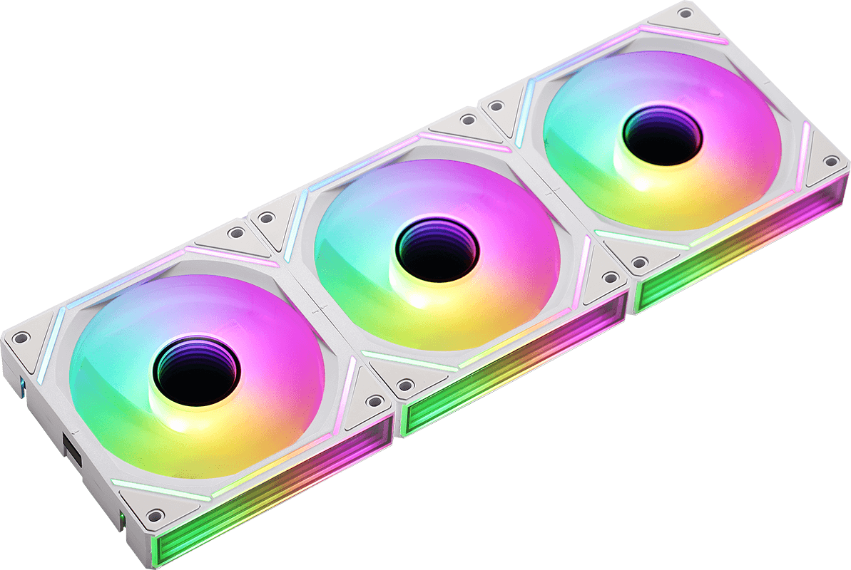 Cooler Fan Formula V Air Bridge White Argb (12cm, Argb, Pack X 3)