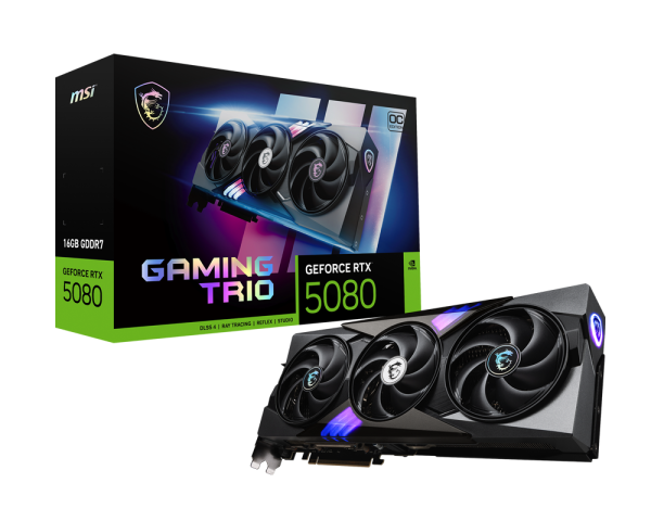 Placa De Video Msi Geforce Rtx 5080 Gaming Trio Oc 16g