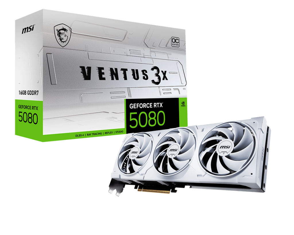 Placa De Video Msi Geforce Rtx 5080 Ventus 3x Oc White