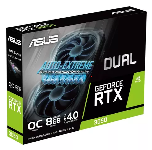 OUTLET PLACA DE VIDEO ASUS DUAL RTX 3050 OC 8GB GDDR6