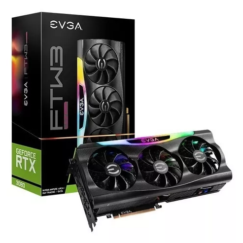 OUTLET PLACA DE VIDEO EVGA GEFORCE RTX 3080 FTW3 ULTRA 10GB