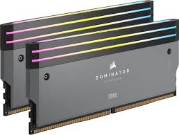 MEMORIA RAM CORSAIR 32GB 2X16GB DDR5 6000MT DOMINATOR TITANIUM RGB AMD EXPO & INTEL XMP CL30
