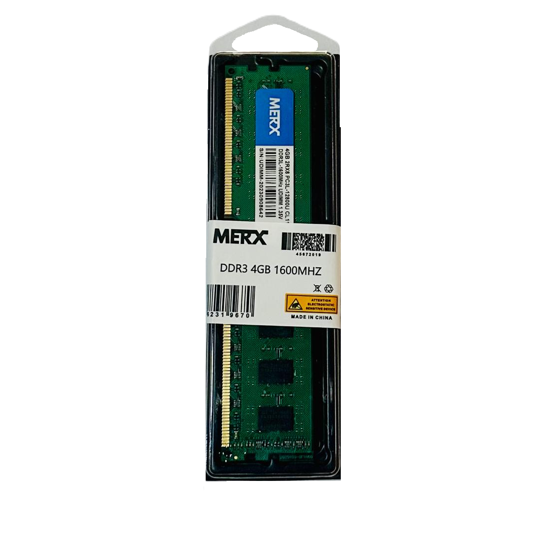 MEMORIA RAM MERX DDR3 4GB 1600MZ 1.35V