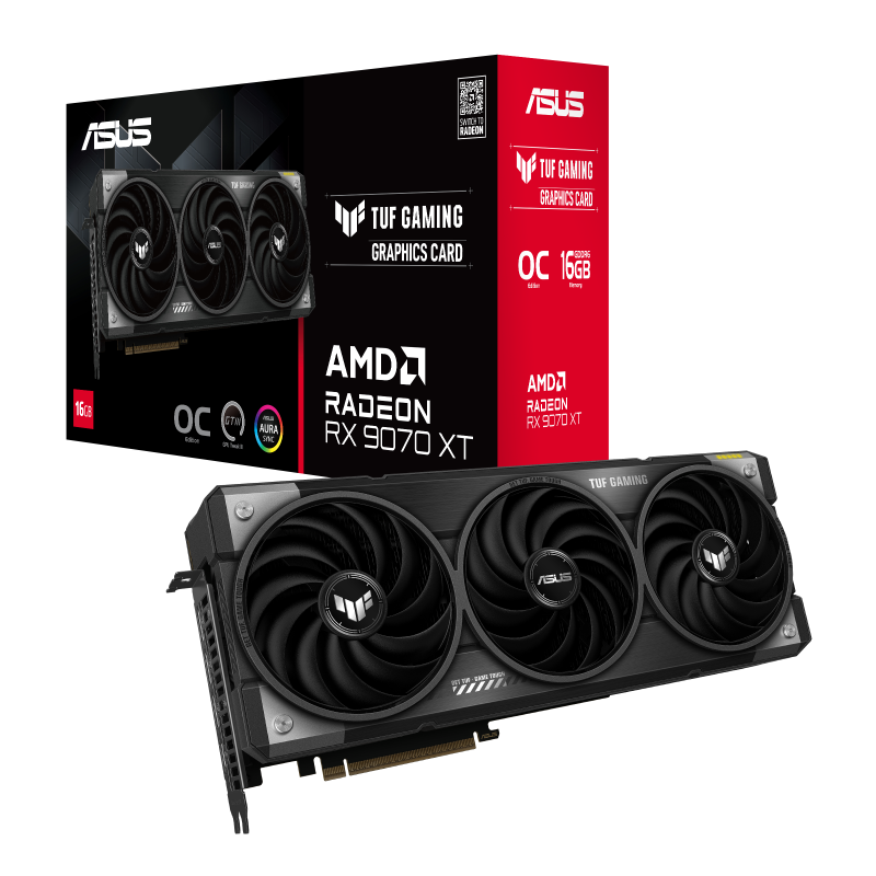 PLACA DE VIDEO ASUS TUF RADEON RX 9070XT OC 16GB