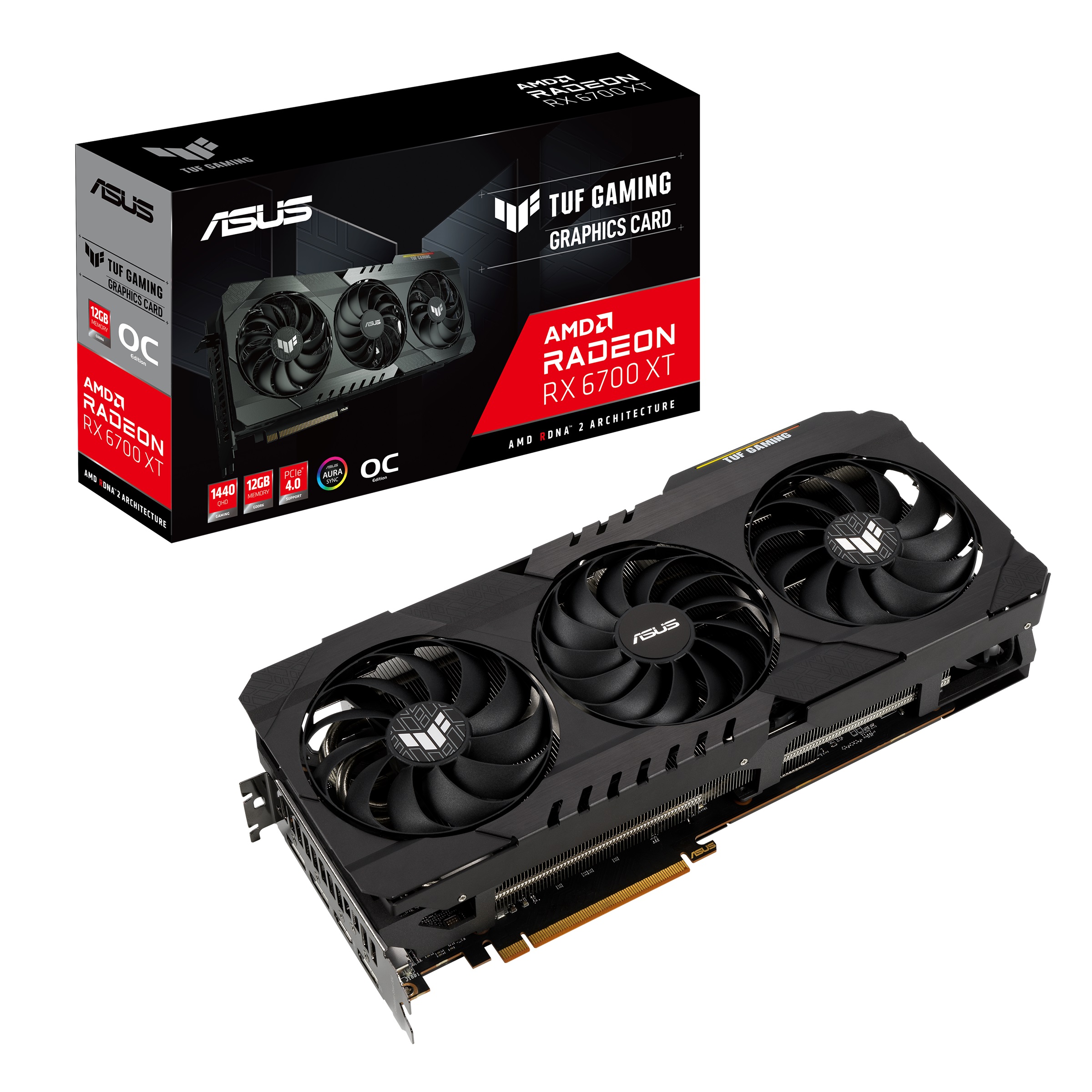 OUTLET PLACA DE VIDEO ASUS TUF GAMING RX 6700XT 12GB OC