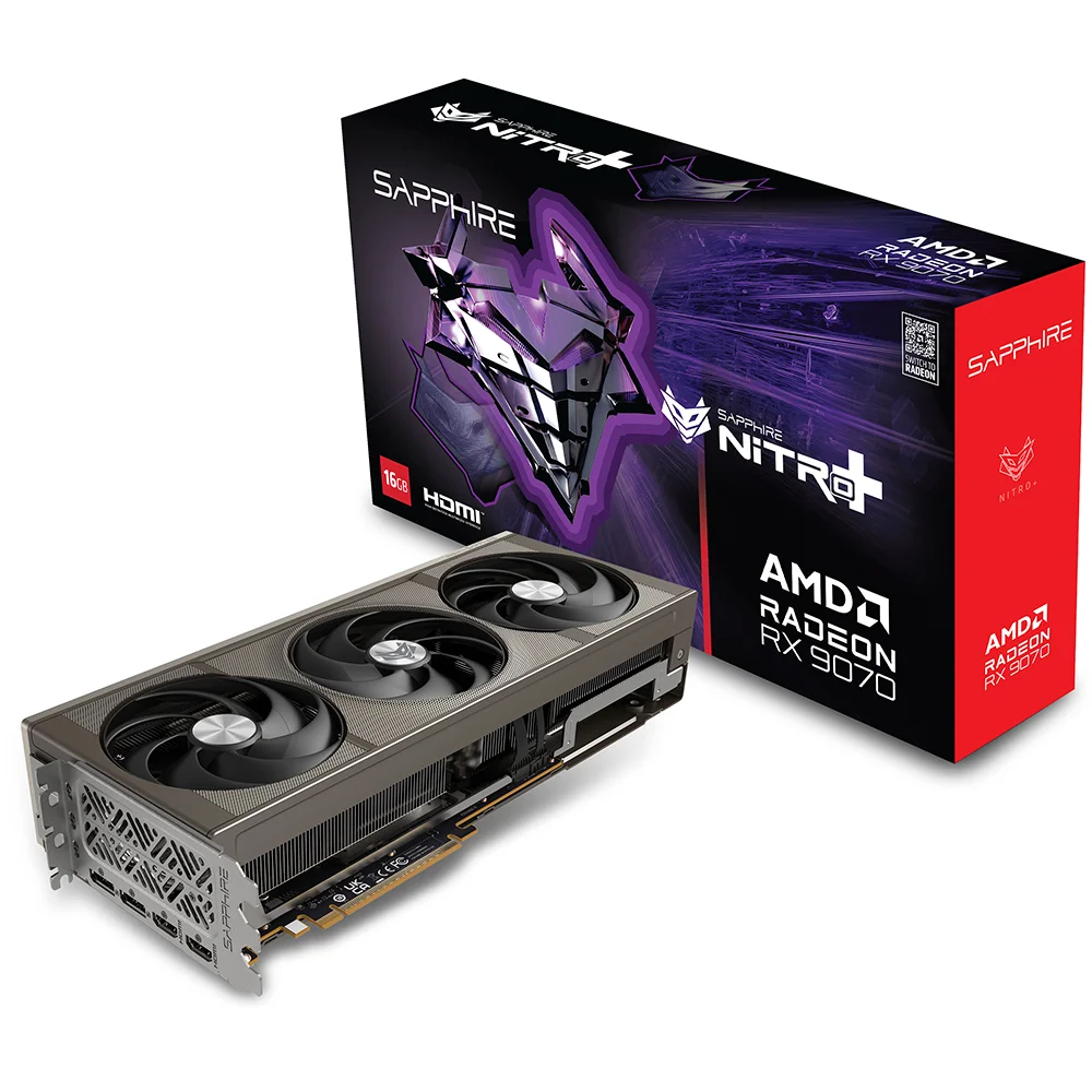 PLACA DE VIDEO SAPPHIRE RADEON RX 9070 NITRO+ 16GB GDDR6