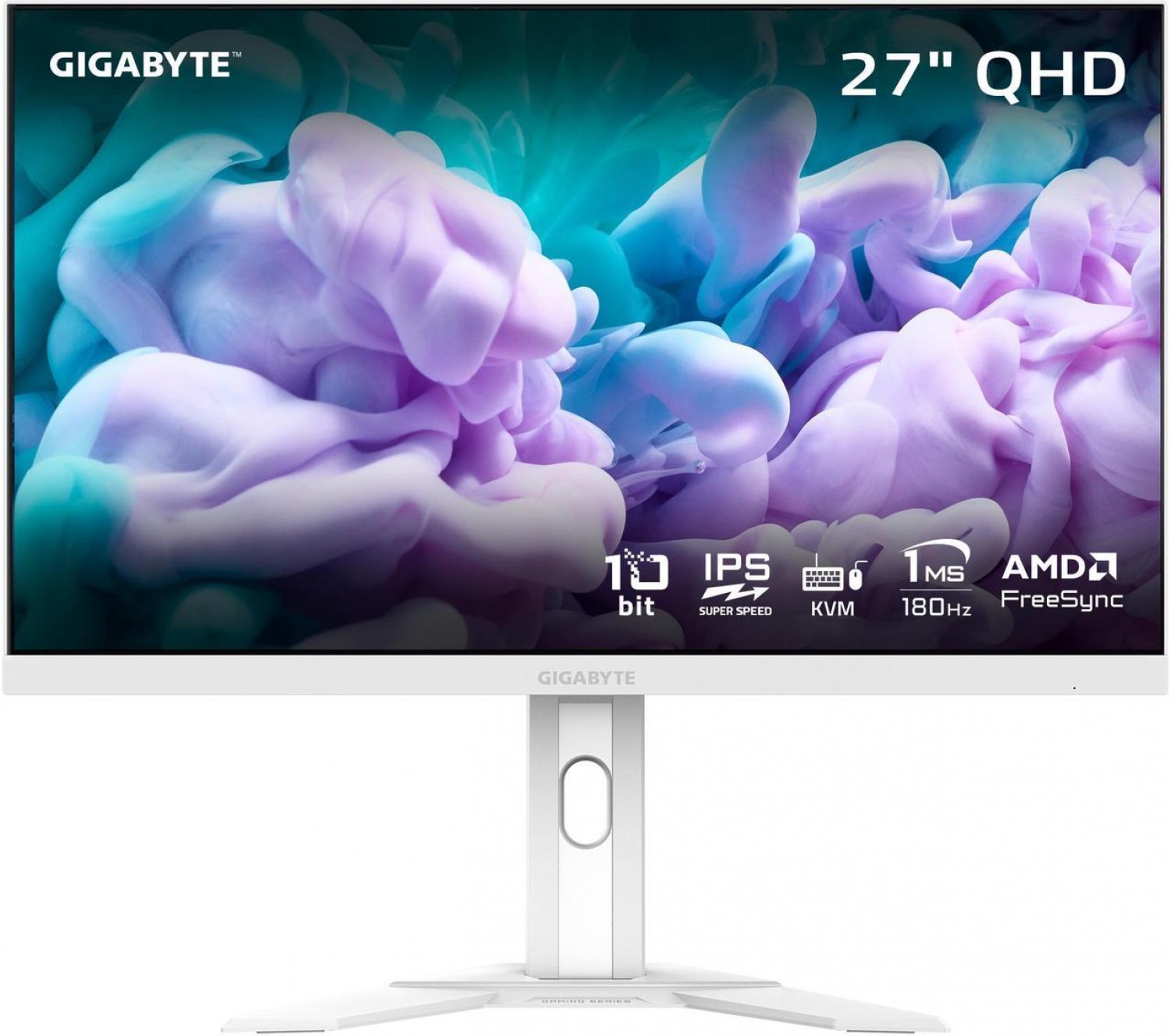 MONITOR GAMER GIGABYTE 27 M27QA ICE SA IPS QHD 1440P 180HZ 1MS HDR400 WHITE