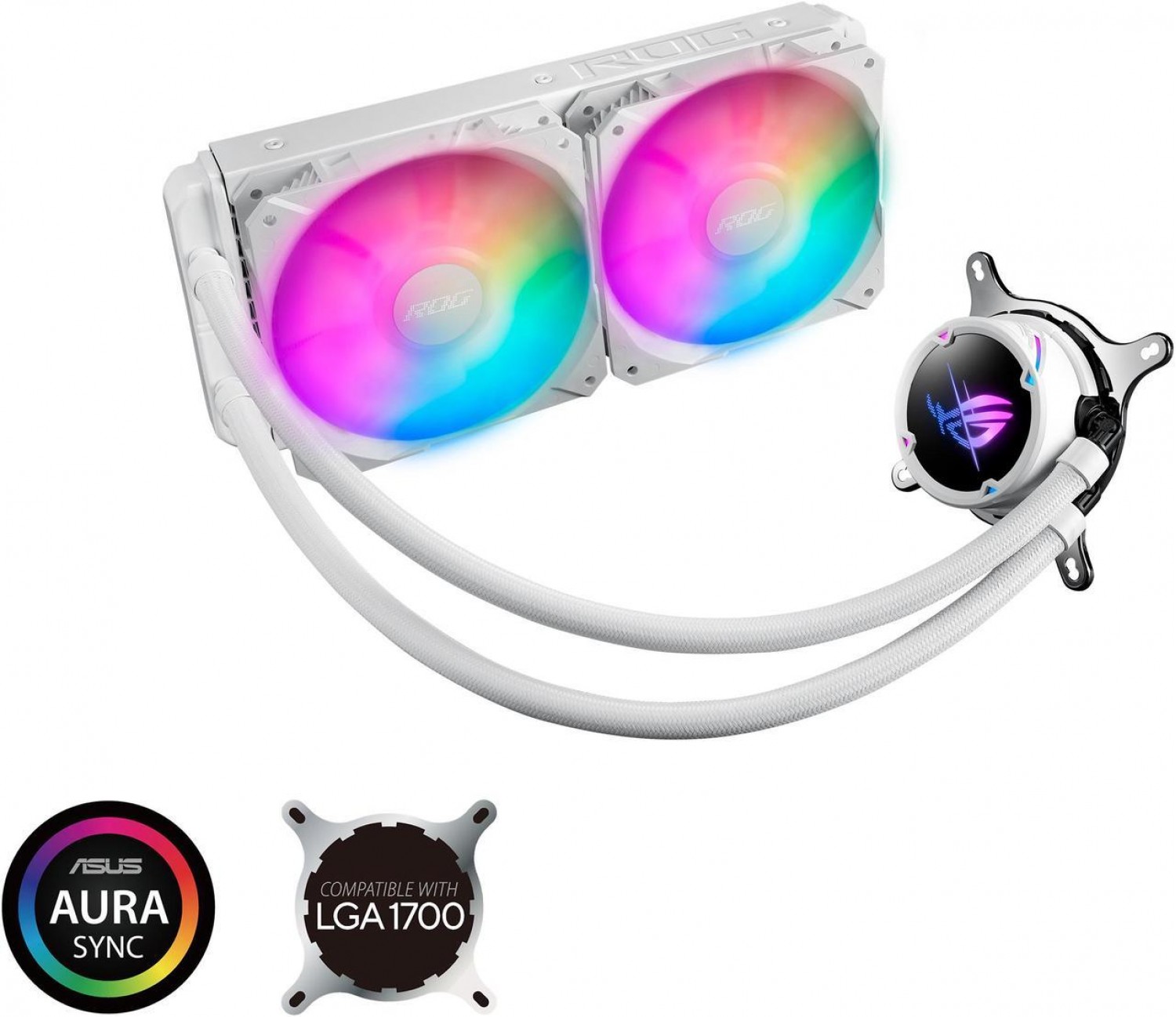 WATER COOLER ASUS ROG STRIX LC II 240 ARGB WHITE