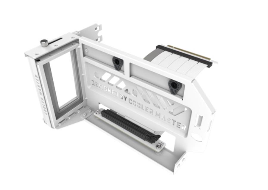 SOPORTE VERTICAL GPU COOLERMASTER PCIE4 HOLDER KIT V3 WHITE