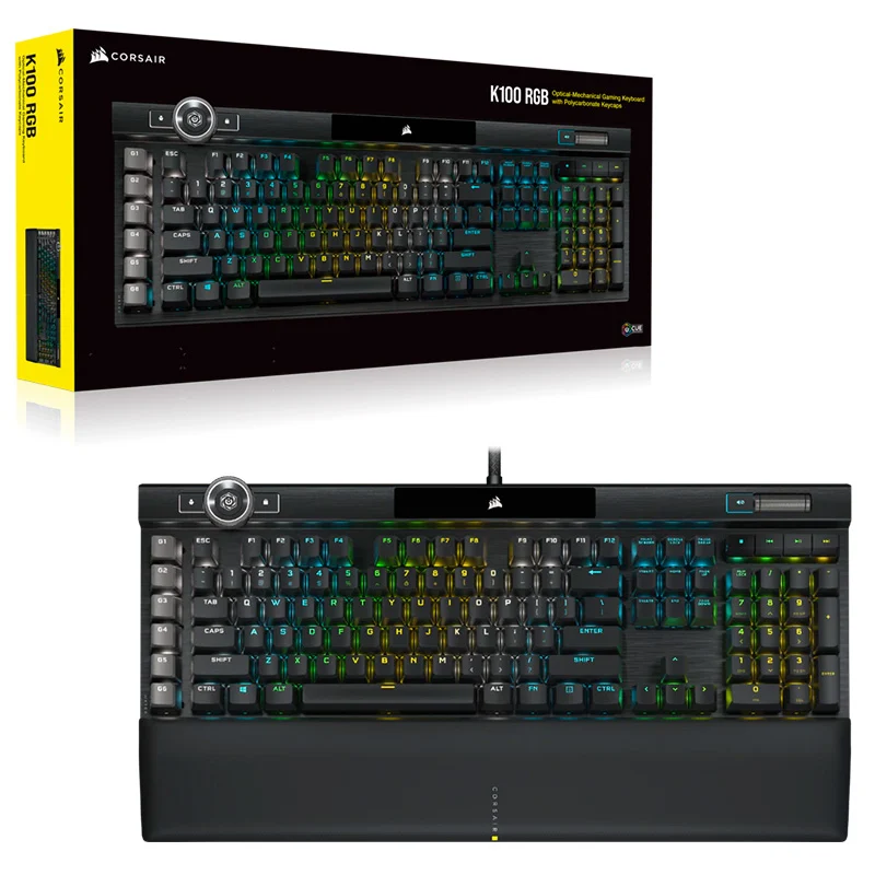 TECLADO CORSAIR K100 RGB OPTICAL MECANICO