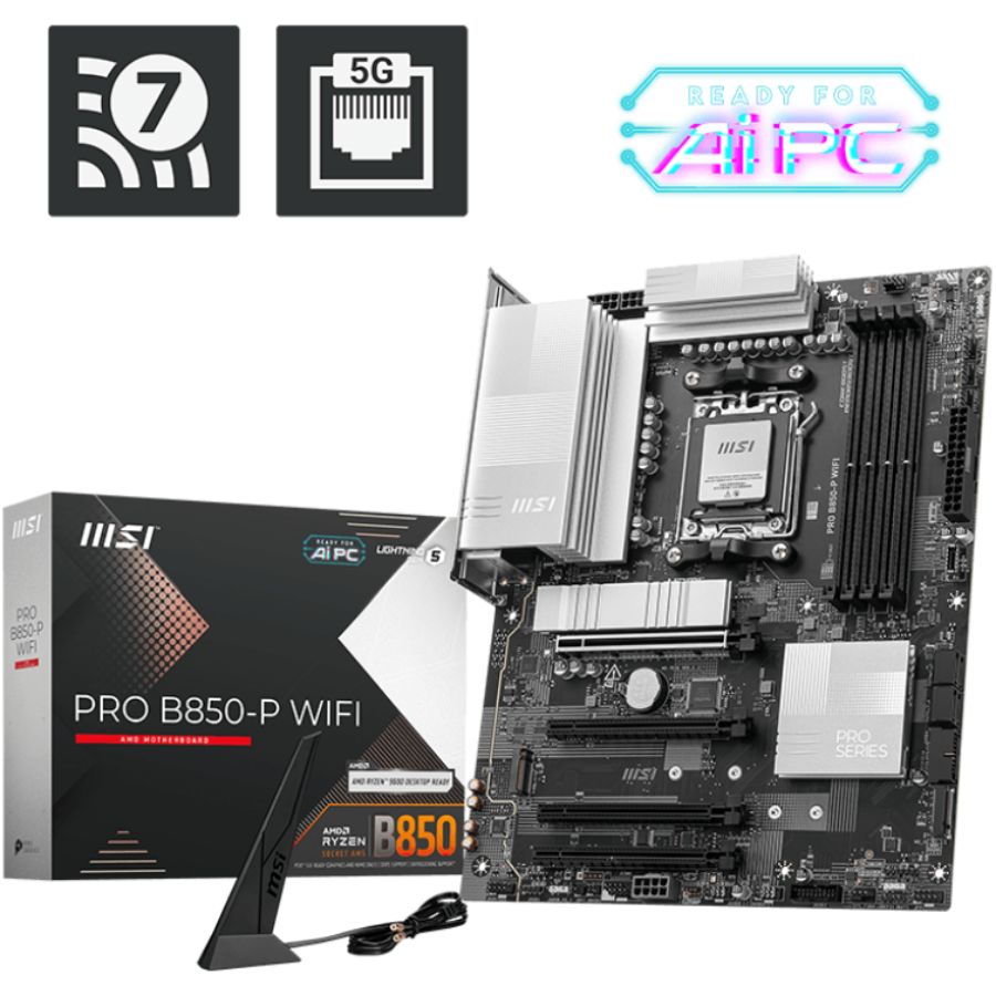 MOTHERBOARD MSI PRO B850-P WIFI AM5 DDR5