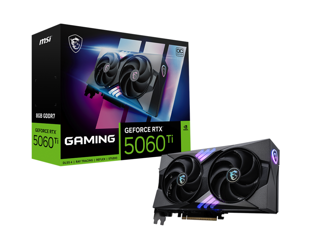 PLACA DE VIDEO MSI GEFORCE RTX 5060 TI 8G GAMING OC