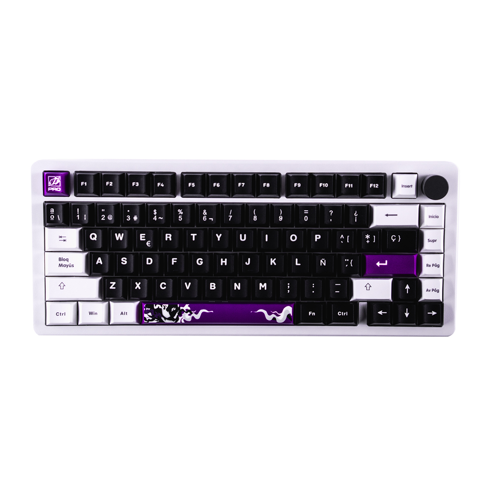 TECLADO INALÁMBRICO 9Z GHOUL BLANCO