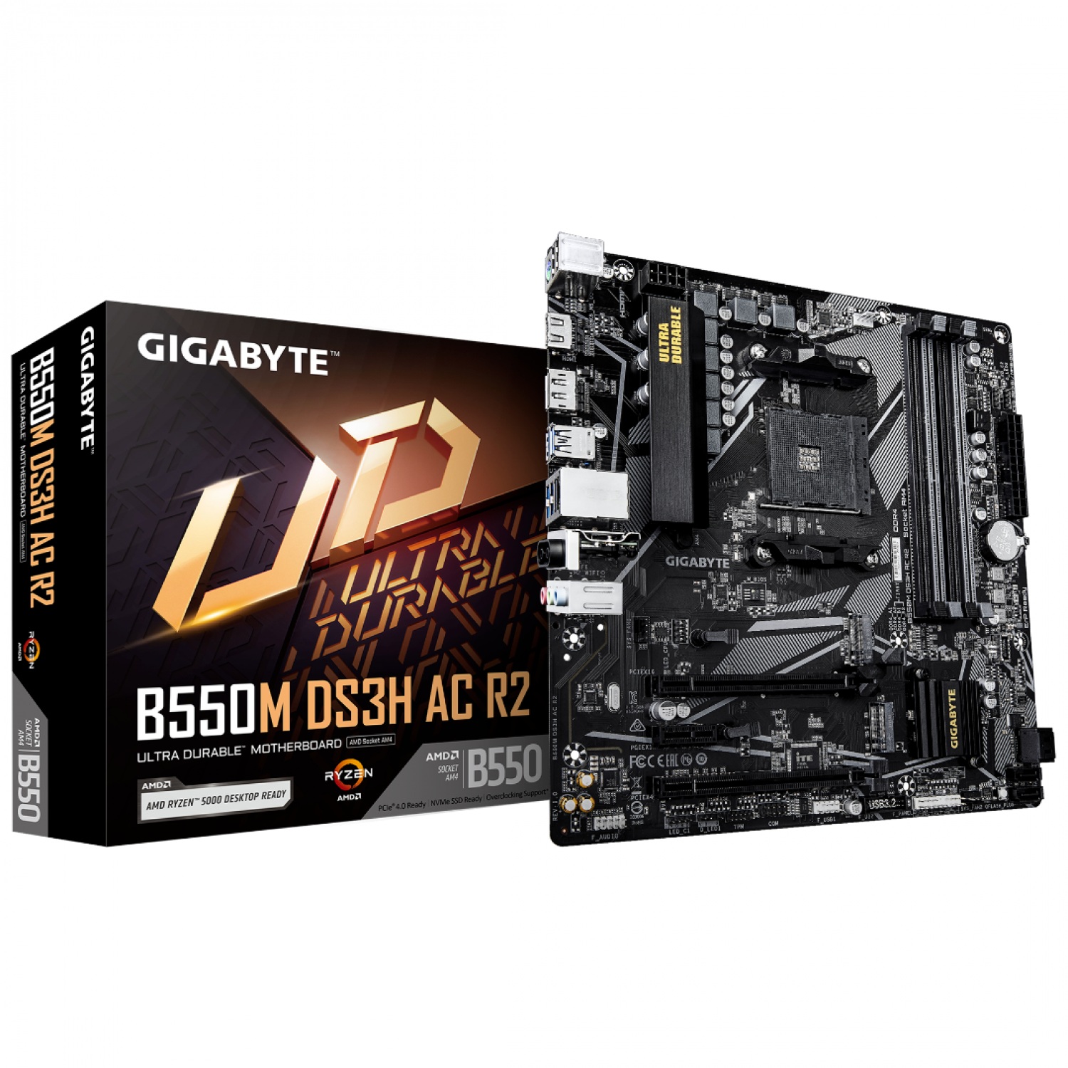 MOTHER GIGABYTE B550M DS3H AC WIFI R2 1.0 (AM4)