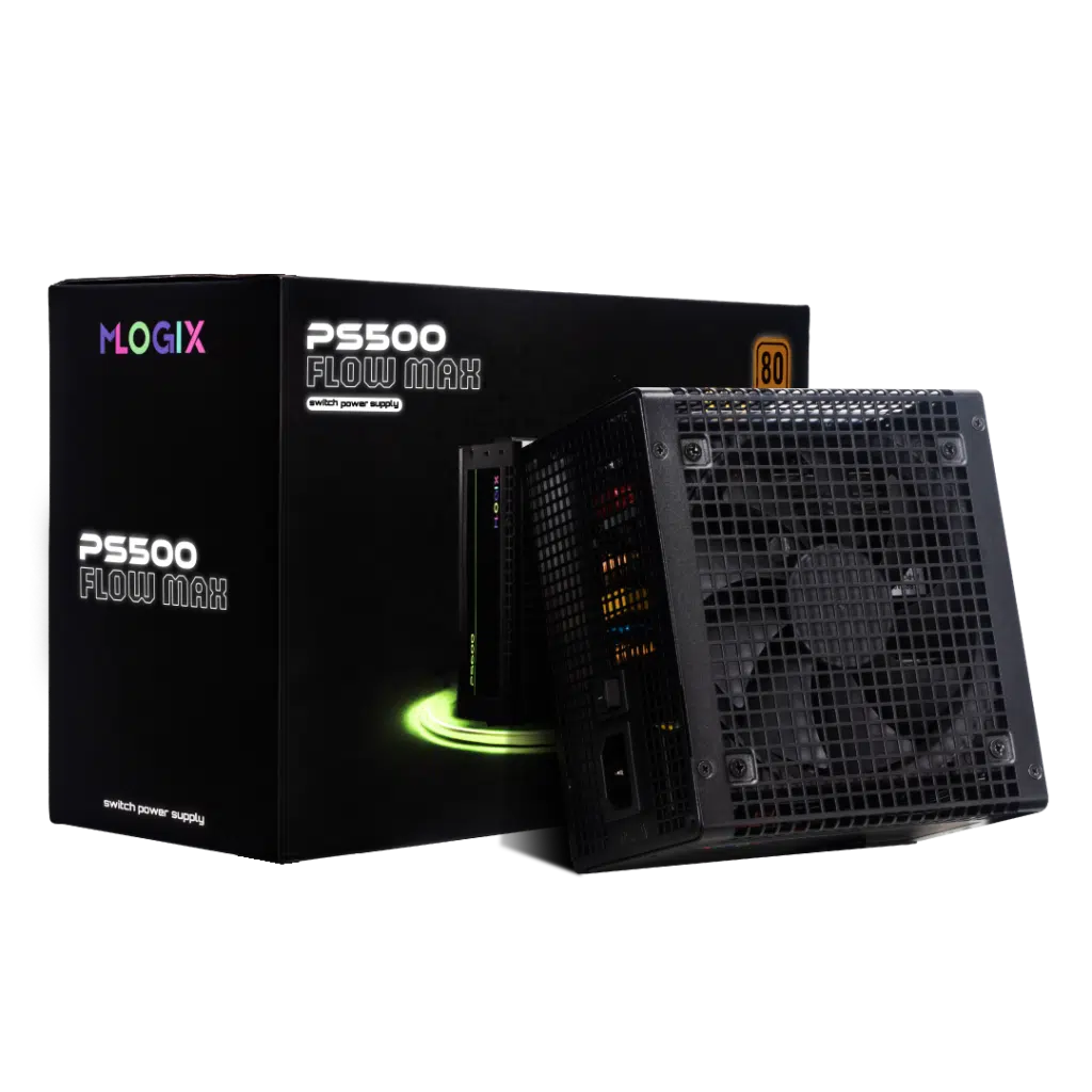 FUENTE 500W M-LOGIX FLOW MAX 80 PLUS