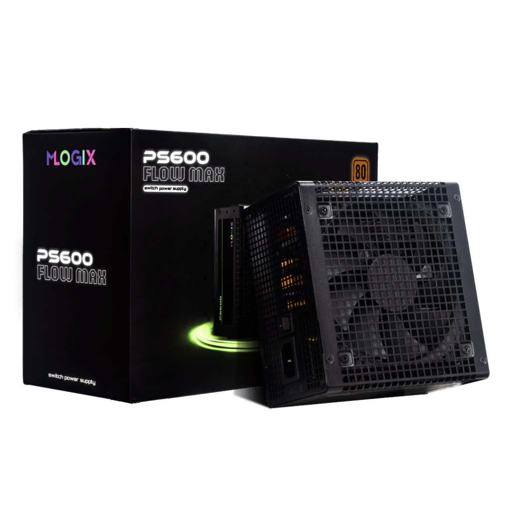 FUENTE 600W M-LOGIX FLOW MAX 80 PLUS