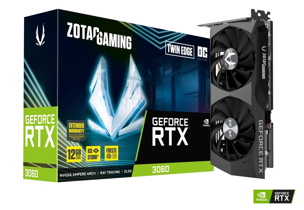 PLACA DE VIDEO ZOTAC GAMING RTX 3060 TWIN EDGE OC 12GB GDDR6