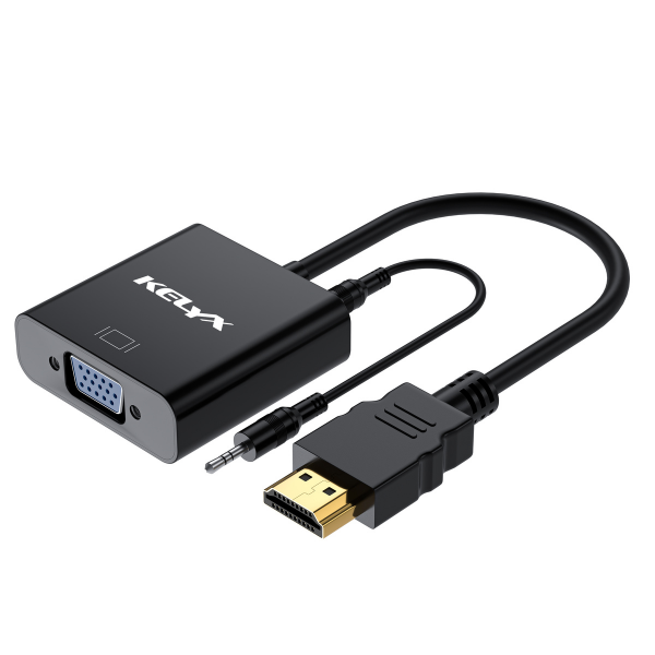 ADAPTADOR KELYX HDMI A VGA 1080P C/AUDIO