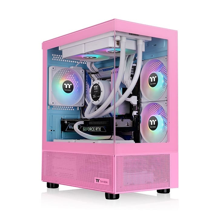 GABINETE THERMALTAKE VIEW 170 MICRO CHASSIS TG X2 FAN ARGB X3 BUBBLE PINK
