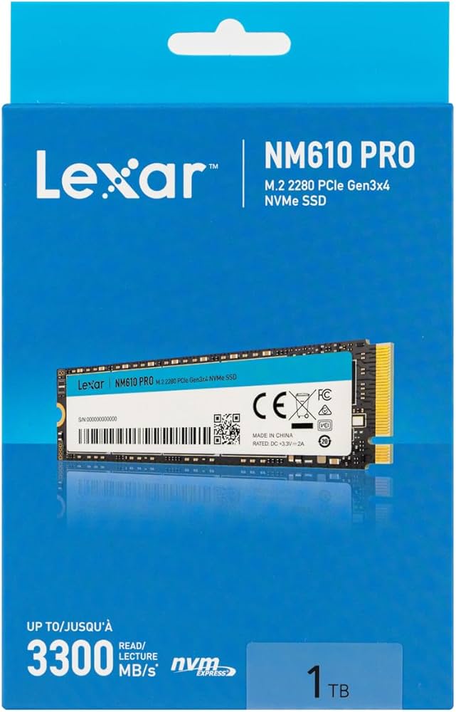 DISCO SOLIDO SSD LEXAR NM610 1TB M.2 NVME