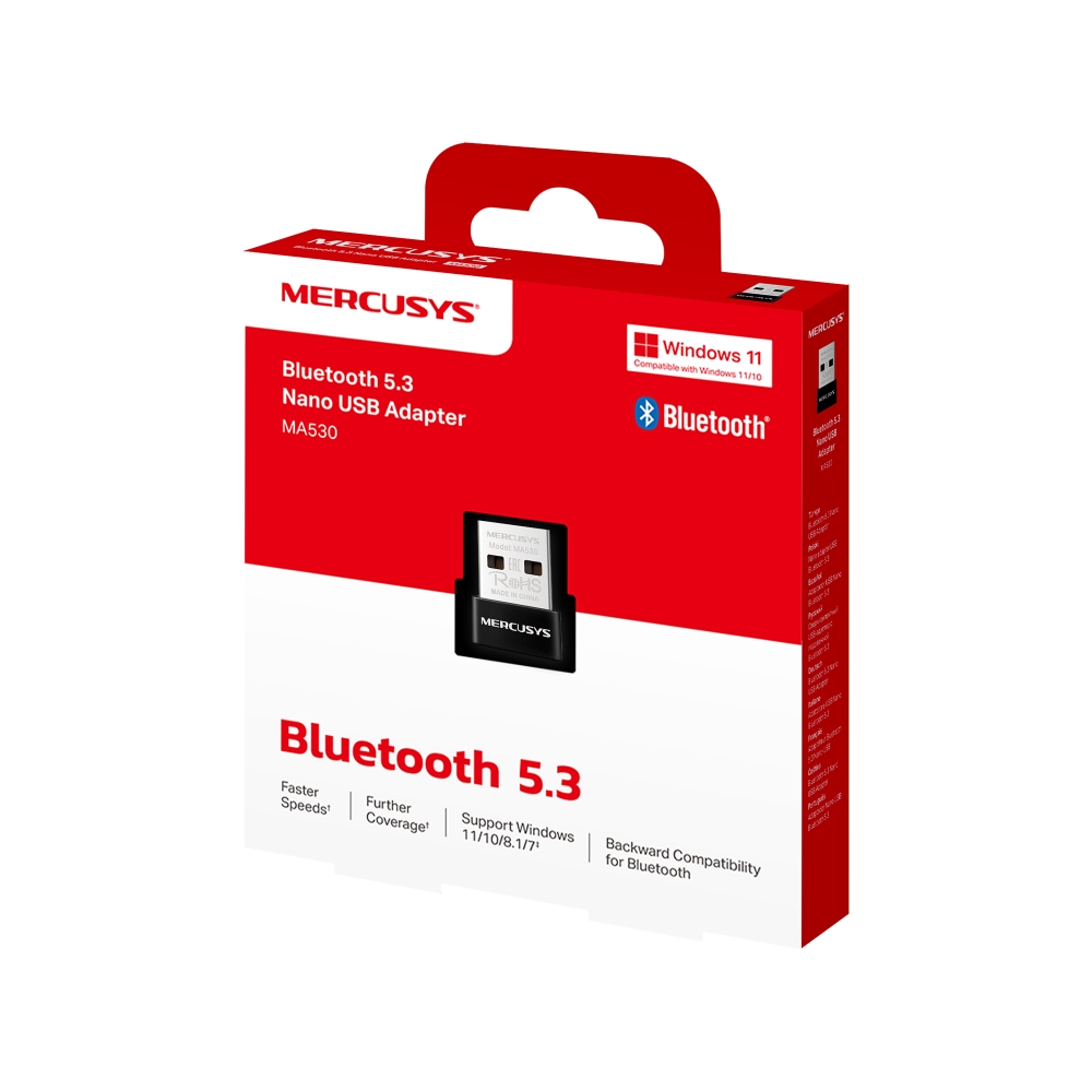 ADAPTADOR USB BLUETOOTH MERCUSYS 5.3 NANO MA530
