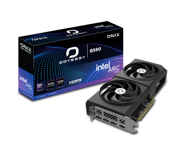 PLACA DE VIDEO ONIX INTEL ARC B580 ODYSSEY 12G