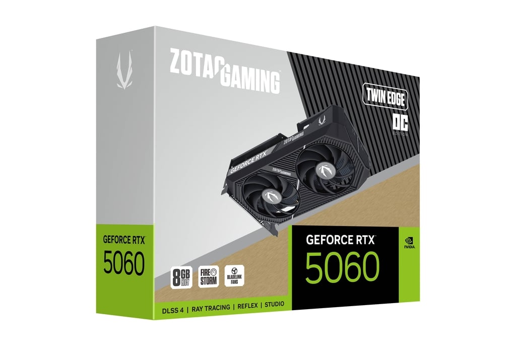 PLACA DE VIDEO ZOTAC GAMING RTX 5060 TWIN EDGE OC 8GB