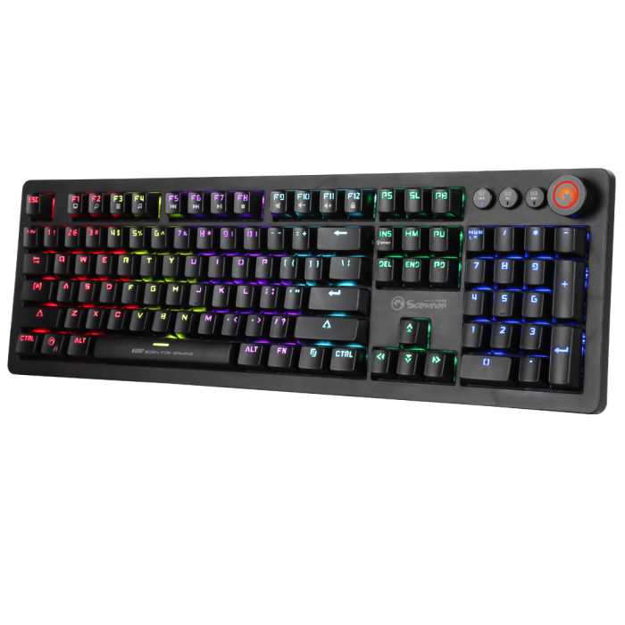 TECLADO MARVO MECANICO KG917 BLUE SWITCH RGB