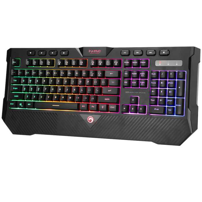 TECLADO MARVO MEMBRANA K656 MULT RGB