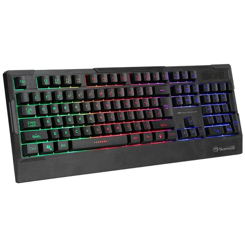 TECLADO MARVO MEMBRANA K606 LED 3 COLORS SP