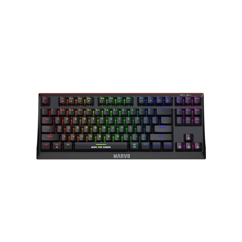 TECLADO MARVO MECANICO TKL KG953 BLUE SWITCH RGB SP USB TYPE C
