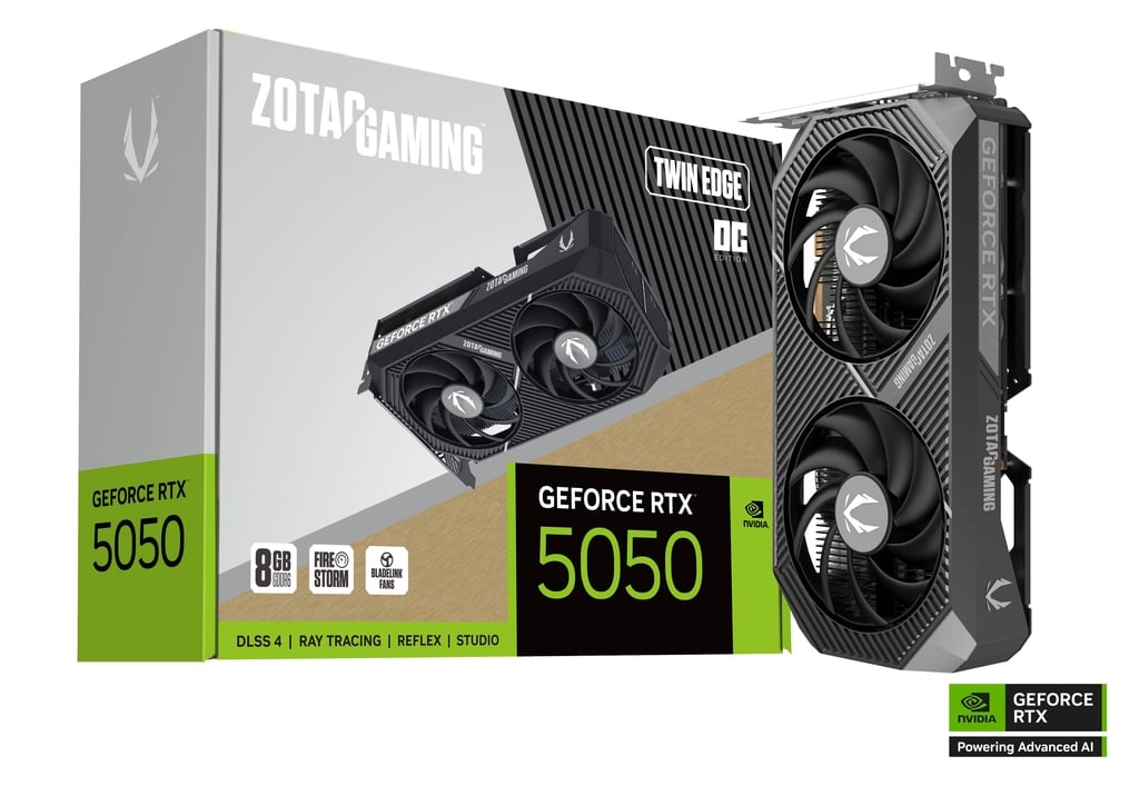 PLACA DE VIDEO ZOTAC GAMING GEFORCE RTX 5050 TWIN EDGE OC 8GB