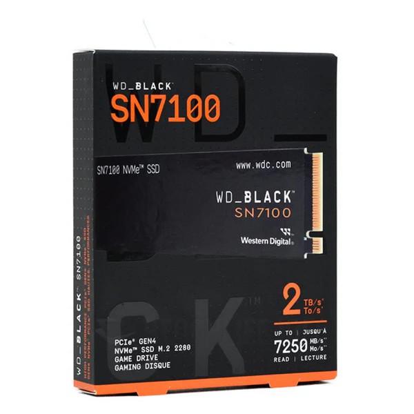 DISCO SSD WESTERN DIGITAL 2TB BLACK SN7100 M.2 2280 NVME 7250MB/S