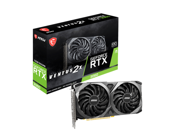 PLACA DE VIDEO MSI NVIDIA GEFORCE RTX 3060 VENTUS 2X 12G OC