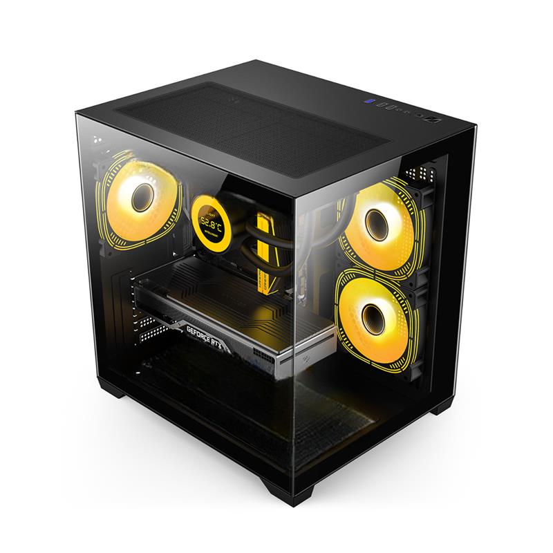 GABINETE GAMER JALATEC JT-X93 (JT80P-A500S) + FUENTE 500W 80 PLUS BRONZE